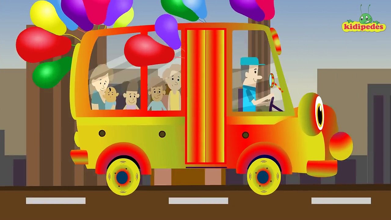 The Wheels On The Bus Go Round And Round - Popular Nursery Rhymes Collection I Children Songs