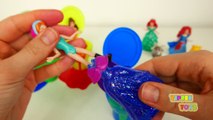 Toy Toilet Slime Surprise Toys and Disney Princess Dresses