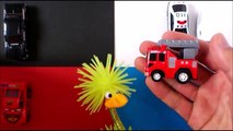 Learning Black or Red or Blue or White colors for kids with street vehicles tomica トミカ