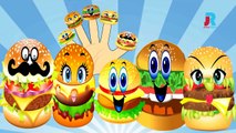 BURGER Finger Family Cartoon Animation Nursery Rhymes For Children