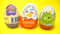 Surprise Eggs Angry birds, Dora the explorer Kinder Sorpresa huevo chocolate by lababymusica