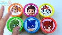 Сups Stacking Toys Play Doh Clay Paw Patrol Pj Masks Disney Rainbow Learn Colors in English