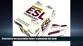 Pre Order Essential ESL Vocabulary (Flashcards): 550 Flashcards with Need-To-Know Vocabulary for