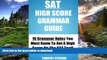 FAVORIT BOOK SAT High Score Grammar Guide (2013) - 19 Grammar Rules You Must Know To Get A High