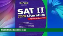 Pre Order Kaplan SAT II: Literature 2003-2004 (Kaplan SAT Subject Tests: Literature) Kaplan On CD
