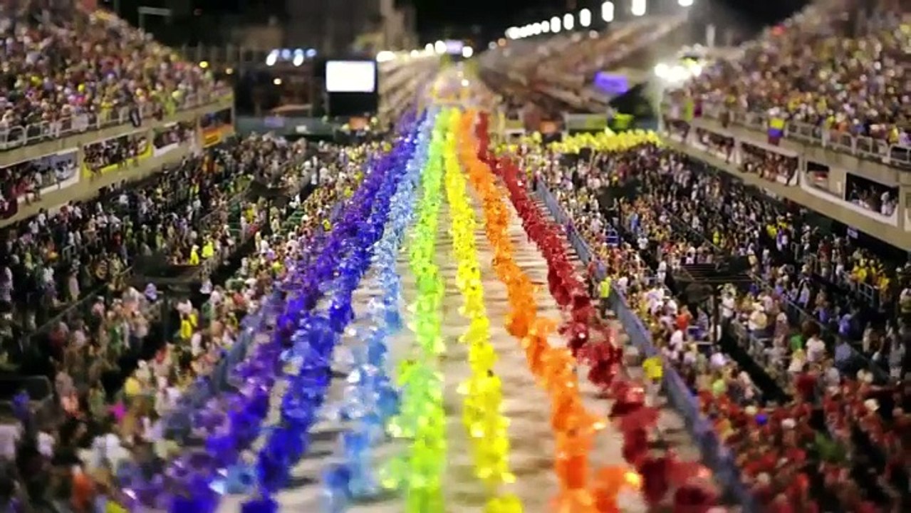 Le Carnaval  de Rio de janeiro en tilt-shifting