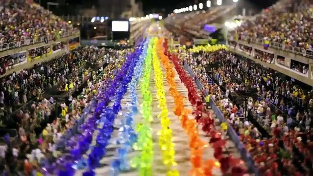 Le Carnaval de Rio de janeiro en tilt-shifting