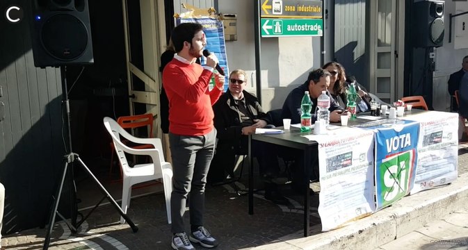Carinaro (CE) - Le ragioni del si, convegno in piazza Trieste