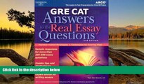 Online Arco GRE CAT Answers to Real Essay Questions (Peterson s GRE Answers to the Real Essay