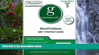 Buy Manhattan GRE Word Problems GRE Strategy Guide, 2nd Edition (Manhattan GRE Strategy Guides)