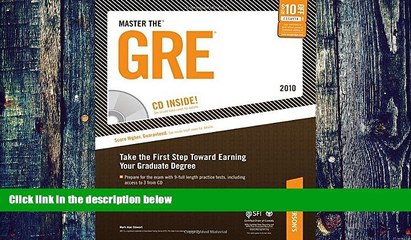Price Master The GRE - 2010: CD-ROM Inside; Take the First Step Toward Earning Your Graduate