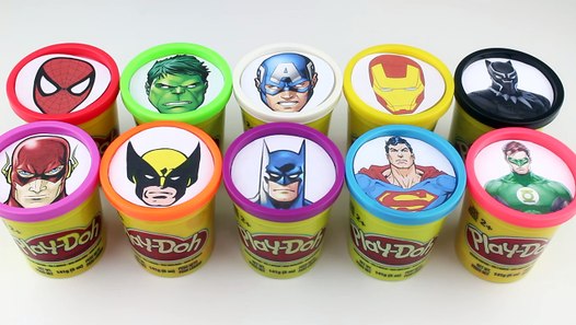 avengers play doh surprise eggs