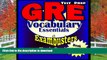 READ THE NEW BOOK GRE Test Prep Essential Vocabulary 1 Review--Exambusters Flash Cards--Workbook 1