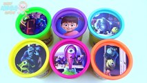 Cups Surprise Toys Play Doh Clay Learn Colors in English Collection Monsters Disney Pixar
