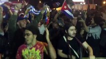 Cubanos en Miami  celebraron la muerte de Fidel Castro