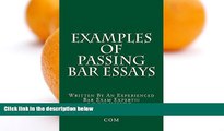 Pre Order Examples Of Passing Bar Essays (Borrowing Allowed): (e book) (Borrowing Allowed)