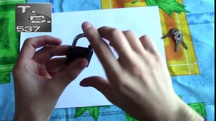 Como hacer una llave para abrir cualquier candado en 5 segundos