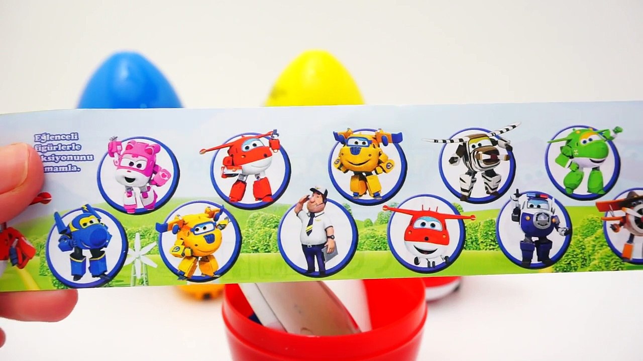 Super Wings Surprise Eggs, Jett Dizzy Donnie Super Wings Toys