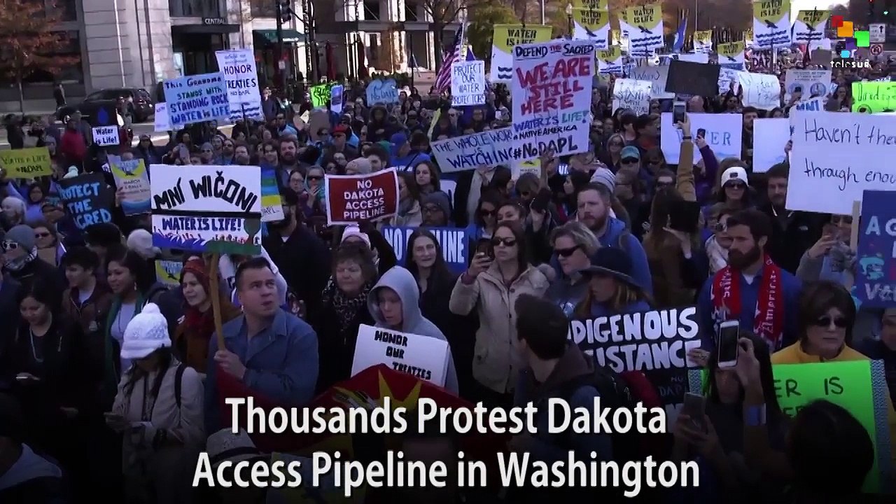 Thousands Protest Dakota Access Pipeline in Washington