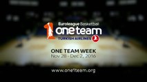 Basket - Euroligue (H) : L'Euroligue célèbre la semaine «One Team»