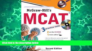 Pre Order McGraw-Hill s MCAT, Second Edition (McGraw-Hill s MCAT (W/CD)) George Hademenos On CD