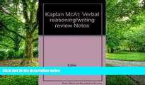 Price MCAT: Verbal Reasoning/Writing Sample Review Notes Editor For Kindle