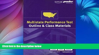 Pre Order Kaplan Pmrb Bar Review Multistate Performance Test Outline   Class Material Kaplan On CD