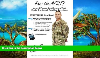 Buy Complete Test Preparation Team Pass the AFQT Armed Forces Qualification Test Study Guide and