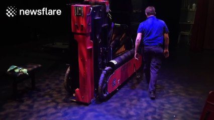 How to move a massive piano up stairs by yourself