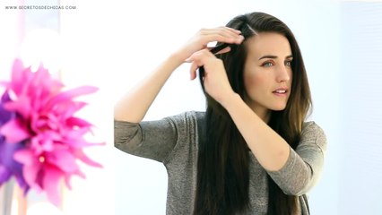 Waterfall braids with elastics step by step