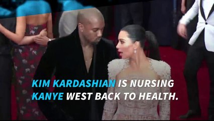 Kim Kardashian focuses on helping Kanye recover after his breakdown