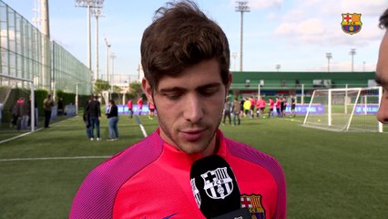 Download Video: Sergi Roberto: “Tenemos muchas ganas de afrontar el Clásico”