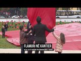 Tiranë, Veliaj ngre flamurin në “kantierin e ndërtimit”- Top Channel Albania - News - Lajme