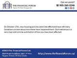 Mortgage Qualification Changes - Effect of New Housing Policies - The Financial Forum