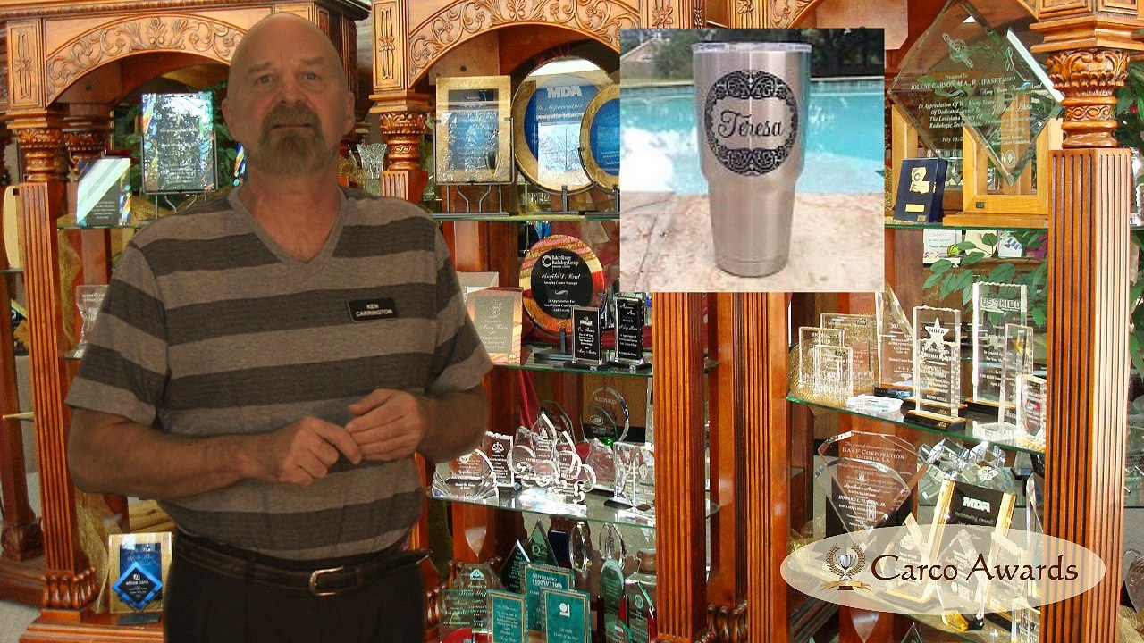 Carco Awards, Insulated stainless steel mugs and cups, Engraving Yeti, Carcoawards.com, Baton Rouge, LA