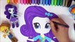 MLP My Little Pony Equestria Minis Speed-Color! EG Minis Rarity, Pinkie Pie, MLP Coloring Art