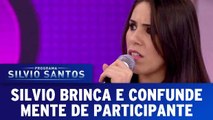 Silvio Santos faz trava-língua e confunde mente de participante