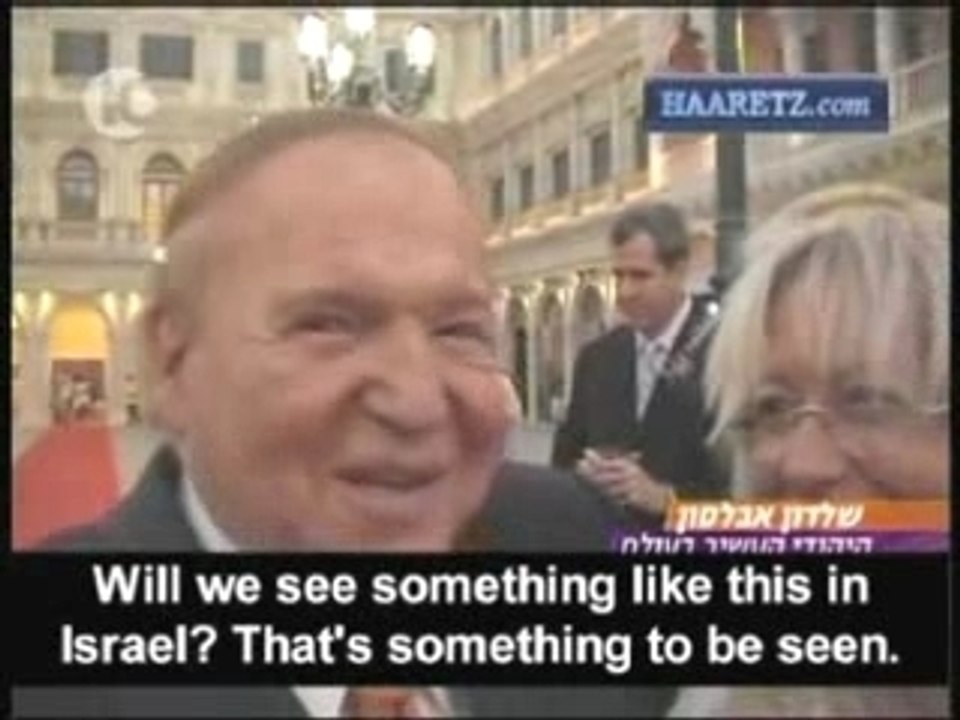 World's richest Jew : billionaire Sheldon Adelson