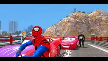 Spiderman vs Frozen Elsa Multi Colored Rainbow McQueen Cars Nursery Rhymes Songs for Kids