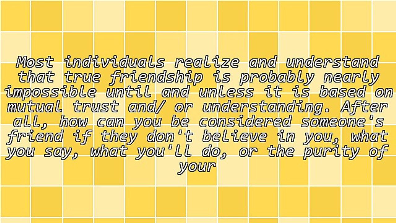 How True Friends Earn Their TRUST?