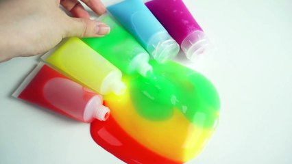 DIY How To Make Colors Toothpaste Slime and Learn Colors Bubble Gum Kinetic Sand Eggs Surprise
