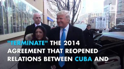 Trump threatens to terminate US-Cuba deal