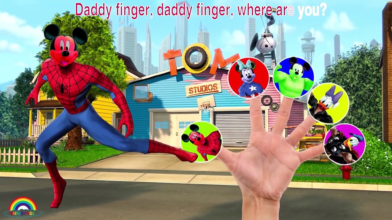 Mickey Mouse HULK Finger Family Songs / Daddy Finger Family Nursery Rhymes Lyrics & More