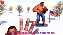 RED HULK SING KARAOKE Finger Family | Nursery Rhymes for Children | 3D Animation