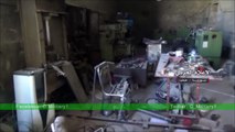 Район Аль Сакхур в восточной части Алеппо. Цех производства ракет и оружия боевиков.