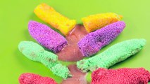 How To Make Colors Foam Clay Slime Cheese Sticks - DIY Fun Toys for Kids