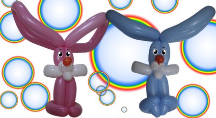 Hermoso Conejo de Pascua, Hecho en globos