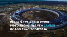Drone reveals details of new Apple 'spaceship' campus