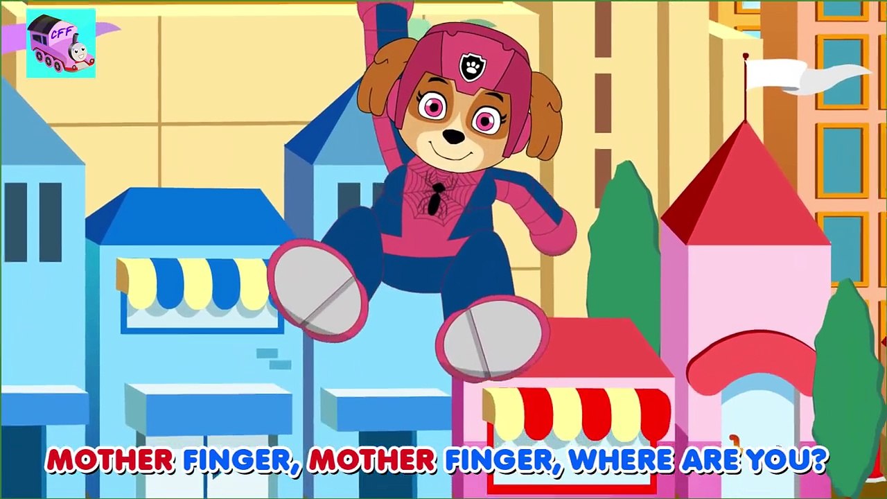 Paw Patrol Skye Spiderman Mutant Finger Family Nursery Rhymes By Characters Finger Family CFF