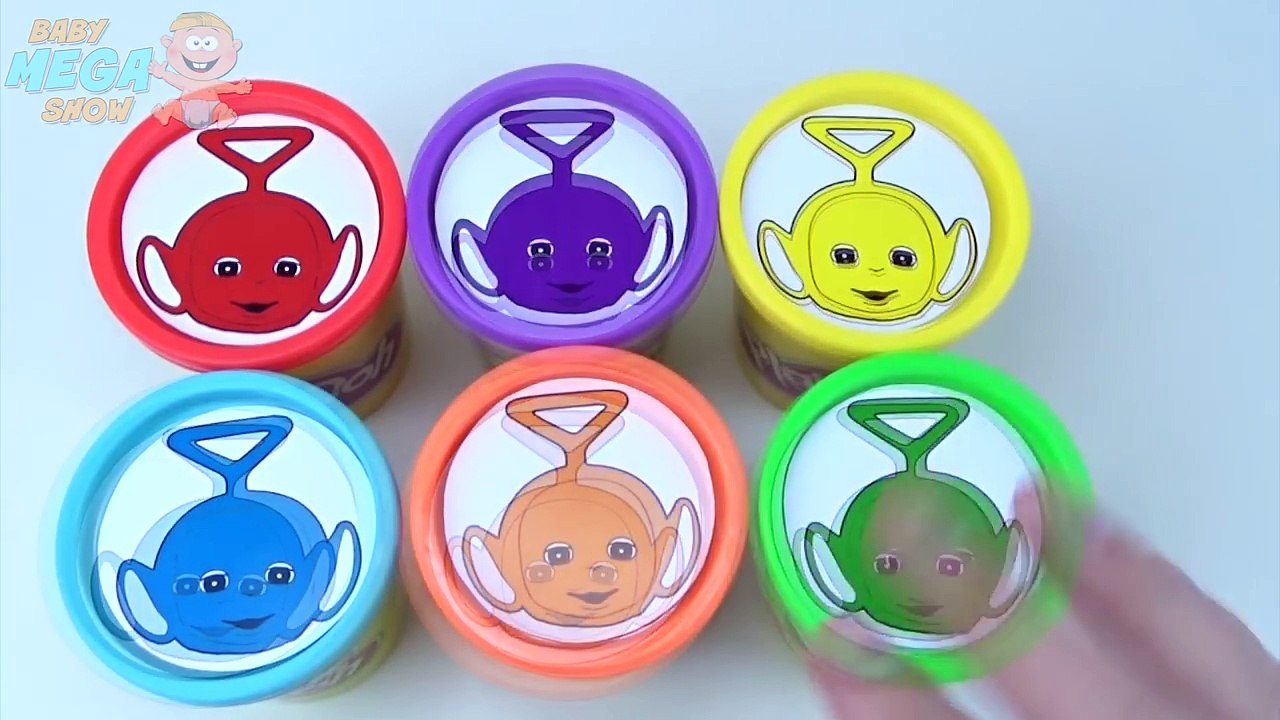 Cups Play Doh Clay Teletubbies Learn Colors Playing Toys Donald Duck Sponebob Pony Disney Pixar